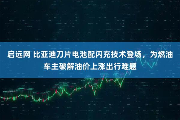 启远网 比亚迪刀片电池配闪充技术登场,为燃油车主破解油价上涨出行难题